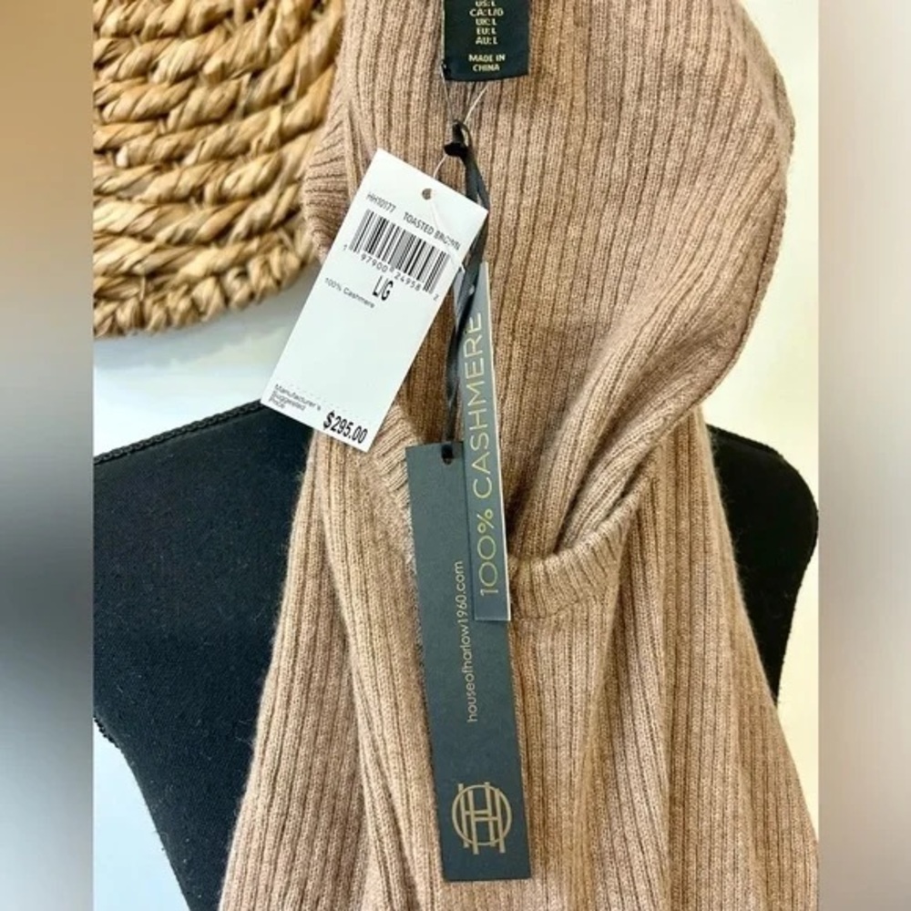 House of Harlow 1960 Tan Cashmere Maxi Dress size Small - Picture 5 of 8